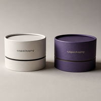 Tube en papier rond de qualité alimentaire, doublure en papier kraft blanc, emballage pour beignets, pain, gâteaux, impression personnalisée, boîte en papier cylindrique pour cadeaux alimentaires