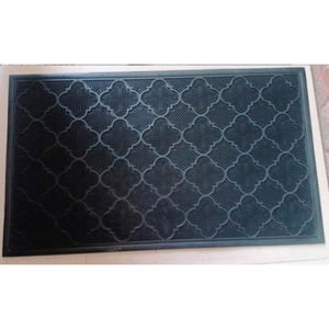 Tapis de sol en caoutchouc à motif floral, rectangulaire, fabriqué à la machine, antidérapant, lavable, durable, écologique, pour l'extérieur, la maison, le bureau - Product Image 2