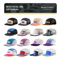 Casquette de course personnalisée à 5 panneaux, casquettes de sport pour marathon avec logo réfléchissant, casquette de course à 5 panneaux pour hommes, casquette de trail running personnalisée