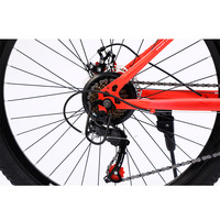 Vélo de montagne chinois de haute qualité, 26 pouces, Hardtail MTB, acier haute teneur en carbone, suspension avant, freins à disque, 21 vitesses, modèle adulte