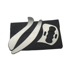 Set da massaggio per <span class=keywords><strong>schiena</strong></span>, collo, braccia e gambe con 3 cuscinetti gua sha in acciaio inossidabile - Product Image 1