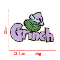 Patchs en chenille personnalisés en gros, transfert thermique, badges en PVC à paillettes, broderie pour hommes, femmes, sweats à capuche, décoration de vêtements DIY