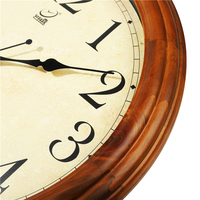 Reloj de Pared Antiguo Retro con Marco de Madera para Decoración del Hogar Europeo