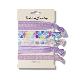 Élastiques à cheveux fantaisie pour femmes, imprimé floral, style coréen décontracté, fabriqués en Chine - Product Image 2