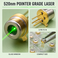 Diodes laser rouges SHARP 520nm 35mW 6.2V à haute visibilité, directement de l'usine, pour niveaux laser et instruments d'alignement de construction