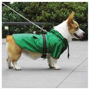 Imperméable pour animaux de compagnie avec bandes réfléchissantes en <span class=keywords><strong>taffetas</strong></span> enduit de PU pour la sécurité des chiens et des chats Visibilité pendant les jours de pluie - Product Image 2