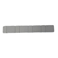 Poids d'équilibrage de roue adhésifs en acier Toolon, finition argentée, pour jantes de plus de 28 pouces de diamètre
