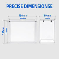 Boîte de présentation en acrylique transparente de luxe personnalisée, respectueuse de l'environnement, avec protection UV, couvercle magnétique, pour cartes TCG PKMN, facile à utiliser en magasin