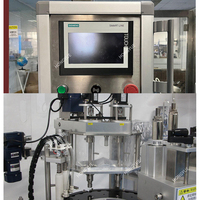Machine de remplissage et de bouchage automatique haute vitesse pour flacons en verre, à poudre sèche, avec vis sans fin, personnalisable