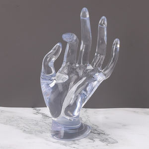 Custom Fashion Multiple Color OK-Gestured Plastic Hand Model Rings Bracelets Jewelry <b>Display</b> Stand Holder Prop - Product Image 3