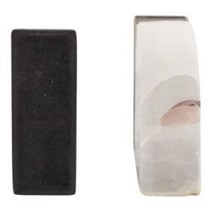 Fermalibri in Selenite Curvata, Decorazione Minimalista per Libreria, Accento per Scrivania di Casa e Ufficio - Product Image 5