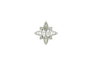 Pendentif en or 18 carats avec diamants 0,551 ct, 16 pierres, 1,49 g, forme florale, collection de bijoux fins - Product Image 2