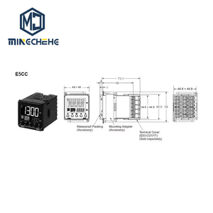 Contrôleur de température numérique E5CC-RW2AUM-800, entrée universelle, contrôle PID, sortie SSR pour système de chauffage et de refroidissement industriel - Product Image 1