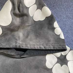 Мужская толстовка оверсайз из хлопка 480G с эффектом кислотной стирки, выцветшая на солнце, с объемным принтом, винтажная, с карманами, без принта - Product Image 2