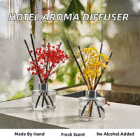 Diffuseur de parfum DIY en rotin et fleurs séchées pour hôtel, toilettes et maison, huile essentielle longue durée, écologique, sans BPA, capacité 200 ml