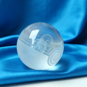 Bola de Cristal Luminosa de Alta Calidad con Diseño de Anime, Grabado Láser con Logotipo Personalizado, para Niños, Coleccionable Transparente - Product Image 4