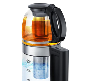 Juego de tetera de vidrio de 2.0L para <span class=keywords><strong>madre</strong></span> e hijo, hervidor eléctrico de 1500W con apagado automático de fábrica y protección contra la ebullición en seco para <span class=keywords><strong>hotel</strong></span> - Product Image 3