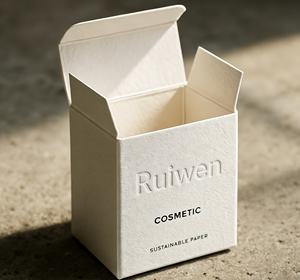 Custom Logo Embossed Luxury Textured Finish Art Paper UV Coated Recyclable Magnetic Closure Folder <b>Box</b> Custom Size Face Mask - Product Image 5