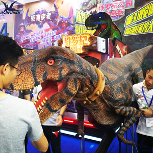 Disfraz de T-Rex para adultos de vida realista, traje de dinosaurio de látex para caminar con pierna oculta de dinosaurio para parque de aventuras interior y exterior para jardín - Product Image 3