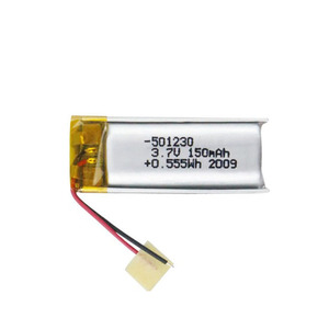 Baterai Lipo Isi Ulang 3.7V 150mAh 501230 Baterai Lithium Polymer 051230 - Product Image 1