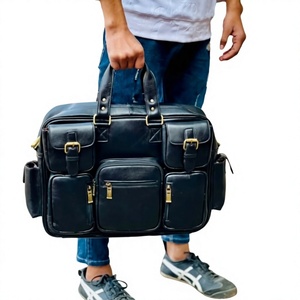 Sac messager pour ordinateur portable unisexe en cuir véritable de luxe moderne, imperméable, grande capacité, écologique, pour usage quotidien - Product Image 3