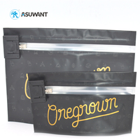 Sac en Mylar à fermeture éclair en plastique anti-odeur personnalisé, emballage discret
