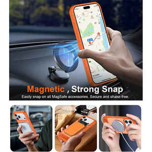 Funda Magnética Translúcida con Acabado Esmerilado para iPhone 18 Pro Max, 17 Air, 17, 16, 15, 14, 13, Antigolpes, con Soporte - Product Image 3