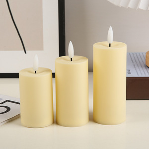Realistic Flameless Pillar LED Candles 2 Inch Diameter Flickering LED Battery Candle Remote Control for Wedding Party Decor - Product Image 6