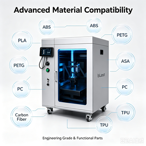 Imprimante 3D industrielle FFF AXIOM3D Blast 2, nouvelle, volume d'impression 400x500x420mm, haute précision, prend en charge PEEK/PPS-CF/fibre de carbone, automatique - Product Image 1