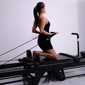 Mesa <span class=keywords><strong>de</strong></span> Pilates Reformer Profesional Compacta Telescópica <span class=keywords><strong>de</strong></span> Aluminio Clásico 2026 con Caja <span class=keywords><strong>de</strong></span> Sentado para Ejercicios en Casa - Product Image 6
