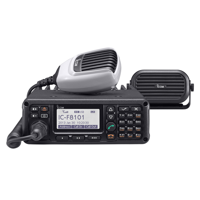 Icom IC-F8101 Professional HF Transceiver 125W Tactical Radio ALE MIL-STD for Government & Emergency Communication