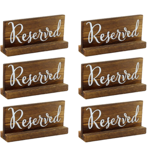 Letreros reservados de madera para bodas, eventos especiales y restaurantes - Product Image 2