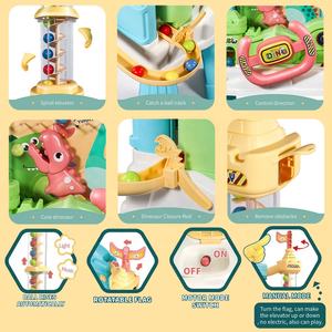 Máquina de Juegos Atrapa Dinosaurios, Máquina Atrapa Pelotas Automática con Luz y Música, Mini Máquina Atrapa Juguetes a Pilas - Product Image 4