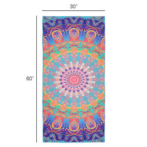 Mandala 30 po X 60 po Séchage rapide Sans sable Grande serviette de plage Super absorbant Camping Serviette de voyage Cadeaux pour femmes hommes filles garçons - Product Image 3