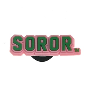 PVC AT CU Soror Pinky 1922 jolies filles chaussures ornements Zeta Phi Beta J & J bijoux Sigma Gamma Rho colombe 1920 sandale breloques - Product Image 4