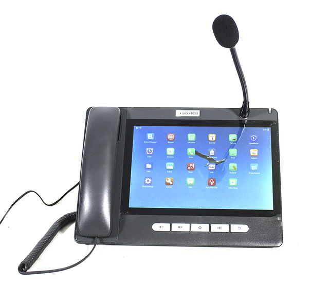 SIP Network Public Address Call Station Desktop Video Audio Phone with 10.1 Inch Touch Screen