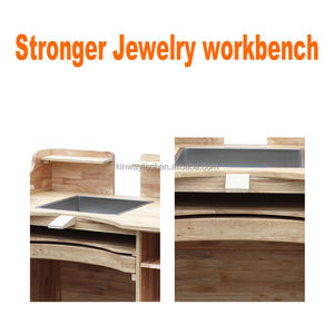<span class=keywords><strong>Établi</strong></span> de <span class=keywords><strong>Bijoutier</strong></span> Haut de Gamme Kinway en Bois Massif Entièrement Fonctionnel pour la Création de Bijoux DIY - Product Image 3