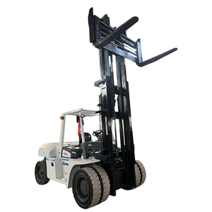 Carretilla elevadora diésel TCM FD100 de segunda mano en buen estado, carretilla elevadora TCM FD100 usada japonesa en el patio de Shanghai - Product Image 1