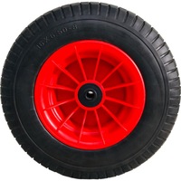 Roue en mousse PU 16x6.50-8 avec jante en plastique, capacité de charge de 300 kg pour tondeuses à gazon/chariots de plage