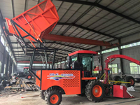 Moissonneuse-broyeuse d'ensilage autopropulsée 4x4 à quatre rangs, équipement de récolte de maïs et d'herbe pour bétail, usage intensif