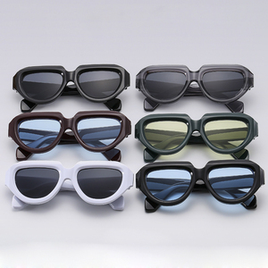 Advanced Hip Hop Sunglasses Outdoor Travel <b>Sunscreen</b> Women's Sunglasses Retro Style - Product Image 4