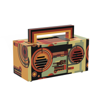 Haut-parleur Bluetooth portable en forme de cube coloré, mini haut-parleur sans fil avec fonction FM, appels mains libres, design personnalisé pour bureau