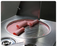 Machine à Rouleaux de Crème Glacée Thaïlandaise, Machine à Crème Glacée Frite, Machine à Crème Glacée à la Plaque Froide