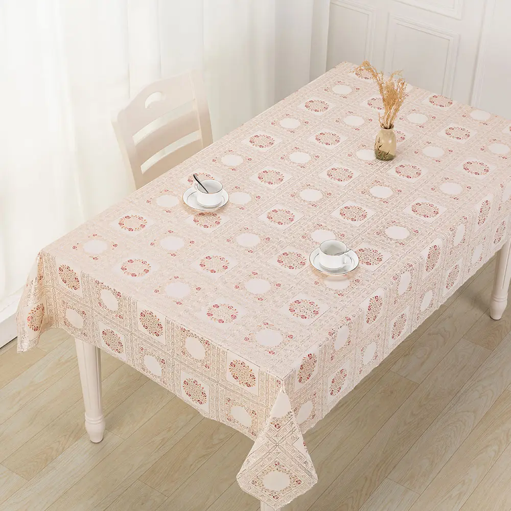 Banquet Rectangle Waterproof Table Cover Lace Table Cloth