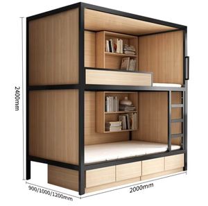 Космическая капсула, гостиничная кровать, квартирная мебель, гостиничная космическая капсула, двухъярусная кровать, деревянная кровать в сочетании с фабрикой по производству двухъярусных кроватей для киберспорта - Product Image 6