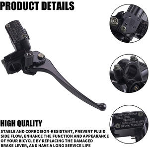 Pompe de maître-<span class=keywords><strong>cylindre</strong></span> de <span class=keywords><strong>frein</strong></span> <span class=keywords><strong>avant</strong></span> (côté droit) avec trou de rétroviseur de 8 mm pour scooter, cyclomoteur, VTT, moto tout-terrain GY6 <span class=keywords><strong>50cc</strong></span> 125cc 150cc 250cc - Product Image 3