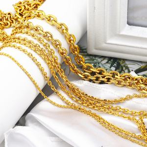 JXX XL-91 Collar de Cadena de Latón Chapado en Oro Unisex, Joyería Hip Hop Personalizada al por Mayor para Bodas, Fiestas y Regalos - Product Image 5