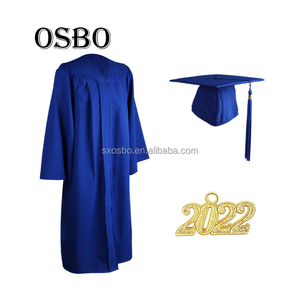 Toga y Birrete <span class=keywords><strong>de</strong></span> Graduación Académica Negros Mate Baratos al por Mayor <span class=keywords><strong>2022</strong></span> - Product Image 3