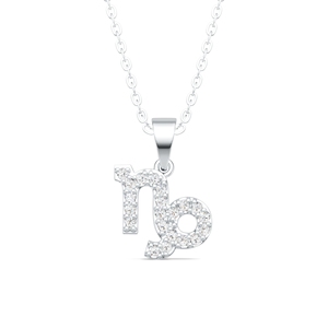 Collar de Plata de Ley S925 con Signo Zodiacal Capricornio, Colgante con Moissanita Deslumbrante, Ajustable, Collar de Astrología y Horóscopo - Product Image 3