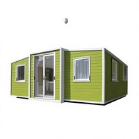 Maison conteneur pliable, maison préfabriquée modulaire, 2 à 3 chambres, maison miniature portable extensible pour habitation